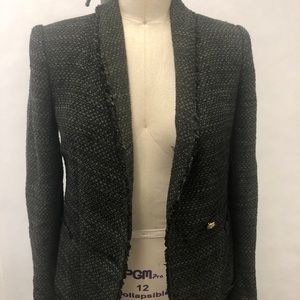 ZARA Green Textured Women’s Blazer